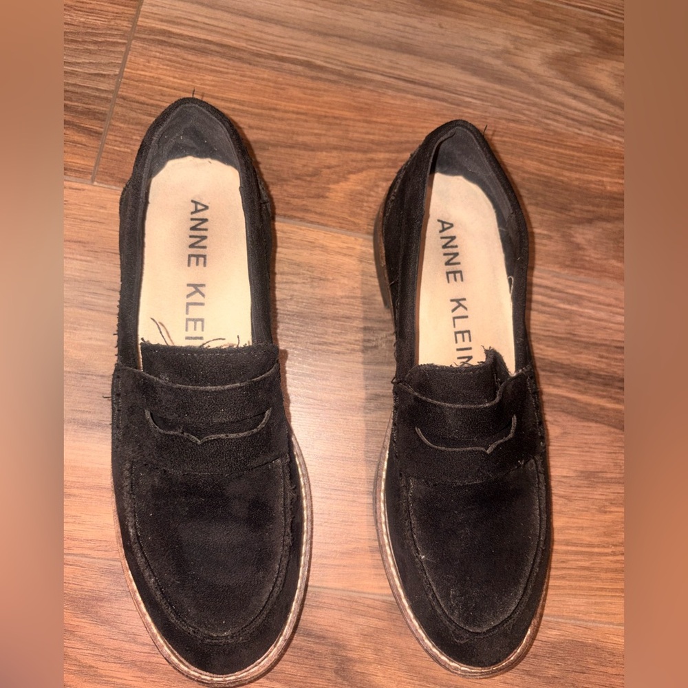 Anne Klein Suede Loafers